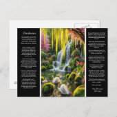Desiderata Waterfall：プールの開花、穏やかな風 ポストカード (正面/裏面)