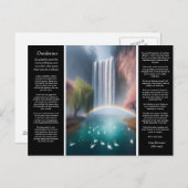 Desiderata Waterfall:レインボーのターコイズプール ポストカード (正面/裏面)
