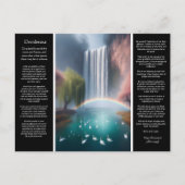 Desiderata Waterfall:レインボーのターコイズプール ポストカード (正面)
