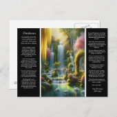 Desiderata Waterfall：光と愛のオアシス ポストカード (正面/裏面)