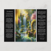 Desiderata Waterfall：光と愛のオアシス ポストカード (正面)