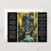 Desiderata Waterfall：影の白鳥、日当たりの良い開花 ポストカード (正面/裏面)