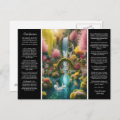 Desiderata Waterfall：石のカスケード、フローラの避難所 ポストカード (正面/裏面)