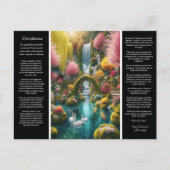 Desiderata Waterfall：石のカスケード、フローラの避難所 ポストカード (正面)