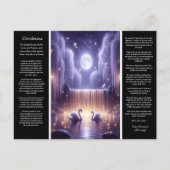 Desiderata Waterfall:穏やかな白鳥の輝き ポストカード (正面)