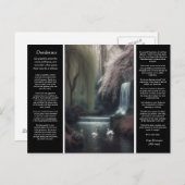 Desiderata Waterfall:花びら、プール、平和 ポストカード (正面/裏面)