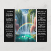 Desiderata Waterfall：虹の中で愛の反射 ポストカード (正面)