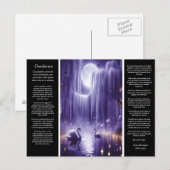 Desiderata Waterfall：閑静なサンセットストリーム ポストカード (正面/裏面)