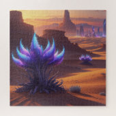 Desierto místico con ciudad futurista ジグソーパズル (横)