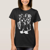 design 004 (white on black) tシャツ (正面)