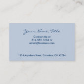 Design 2冬の美しいの女性名刺 名刺 (裏面)