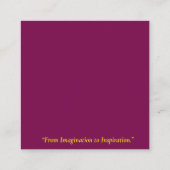 Design Bloom Studio Business Card スクエア名刺 (裏面)