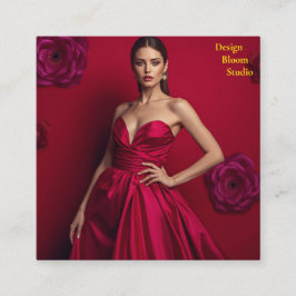 Design Bloom Studio Business Card スクエア名刺