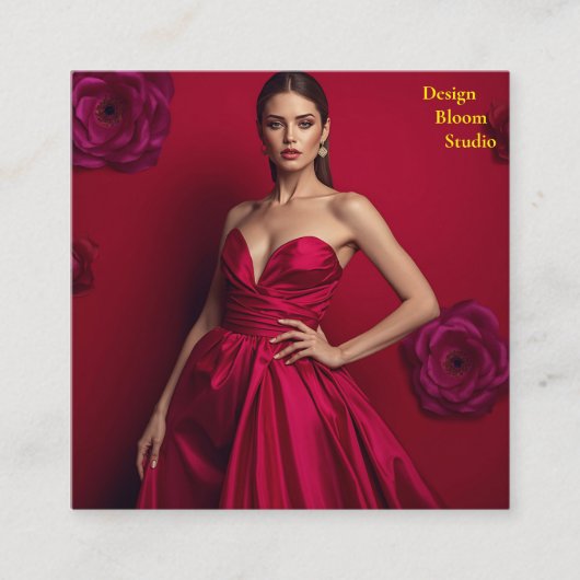 Design Bloom Studio Business Card スクエア名刺 (正面)