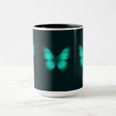 DESIGN BORBOLETAS  VERDES  Caneca Combo マグカップ (中央)