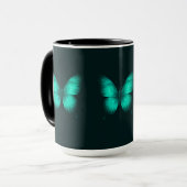 DESIGN BORBOLETAS  VERDES  Caneca Combo マグカップ (正面左)