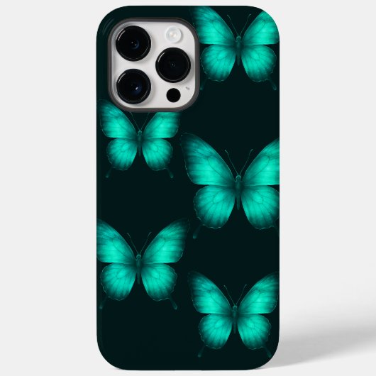 DESIGN BORBOLETAS  VERDES Capa para celular Case-Mate iPhoneケース (裏面)