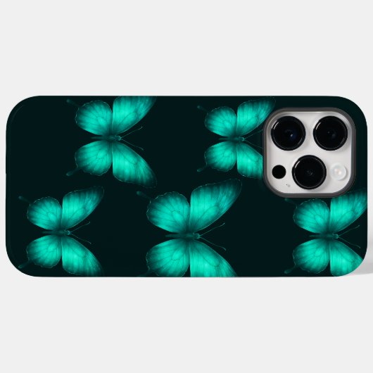 DESIGN BORBOLETAS  VERDES Capa para celular Case-Mate iPhoneケース (裏面 (横))
