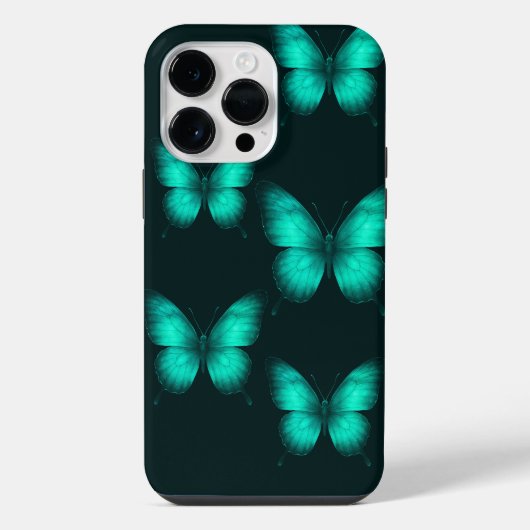 DESIGN BORBOLETAS  VERDES Capa para celular iPhoneケース (裏面)