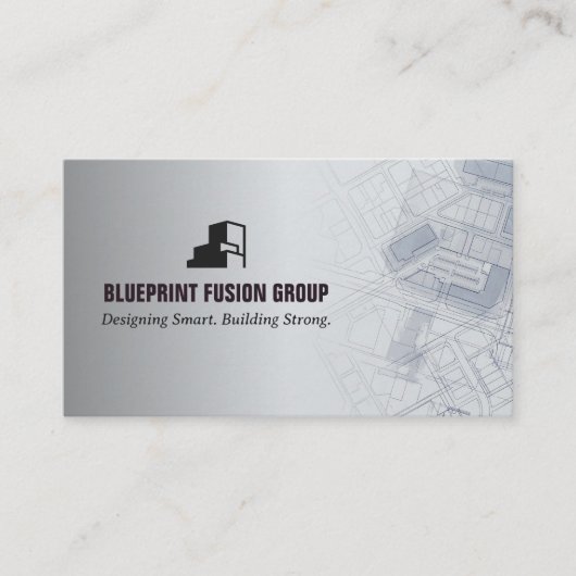 Design-Build Firms Business | Grey Minimalist 名刺 (正面)