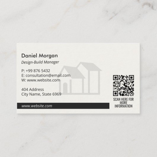 Design-Build Firms Business | White Sketch 名刺 (裏面)