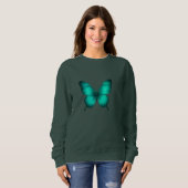 DESIGN DE CAMISETAS FEMININO BORBOLETAS スウェットシャツ (正面フル)
