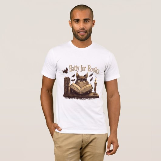 Design de Chauve-Souris Intello Tシャツ (正面フル)
