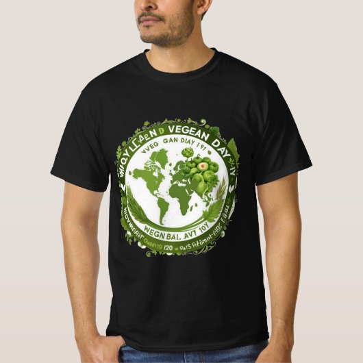 Design de T-shirt pour la Journée Mondiale du Véga Tシャツ (正面)