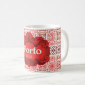 design do porto com azulejos vermelhos コーヒーマグカップ (正面右)