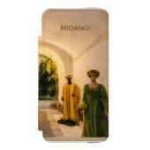 Design elegante e raffinato incipio iPhoneウォレットケース (フォリオ 正面)