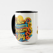 Design featuring an inspiring message for a fruitf マグカップ (正面左)