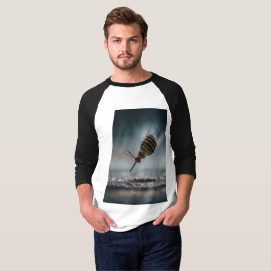 Design fléchette abeille vol rapide et précis tシャツ (正面フル)