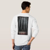 Design fléchette centrée sous lumière céleste tシャツ (裏面フル)