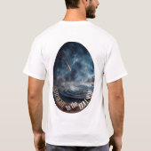 Design fléchette fumée Straight to the Bullseye Tシャツ (裏面)