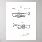 Design For A Trumpet Patent ポスター (正面)