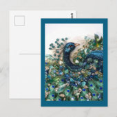 Design. Hand embroidery with precious stones.  ポストカード (正面/裏面)