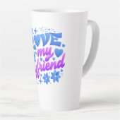 Design-I love my boyfriend カフェラテマグ (右アングル)