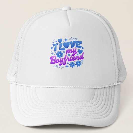 Design-I love my boyfriend キャップ (正面)