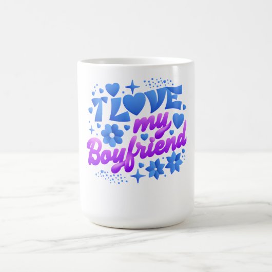 Design-I love my boyfriend コーヒーマグカップ (中央)