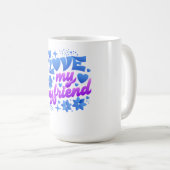 Design-I love my boyfriend コーヒーマグカップ (正面右)
