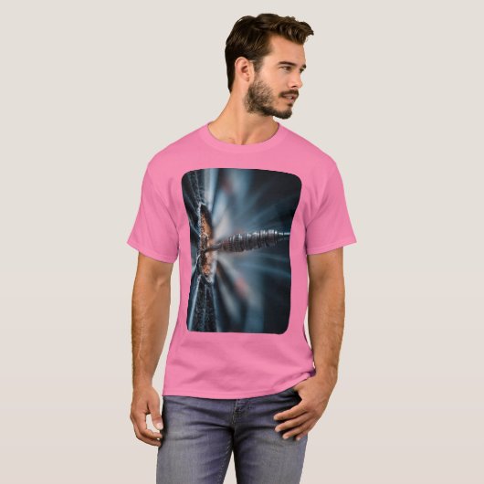 Design impact fléchette en plein centre cible tシャツ (正面フル)