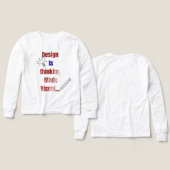 Design Is Thinking Made Visual – Minimal Graphic D (デザイン 正面＆背面)