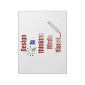 Design Is Thinking Made Visual – Minimal Graphic D ノートパッド (回転)