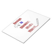 Design Is Thinking Made Visual – Minimal Graphic D ノートパッド (アングル)