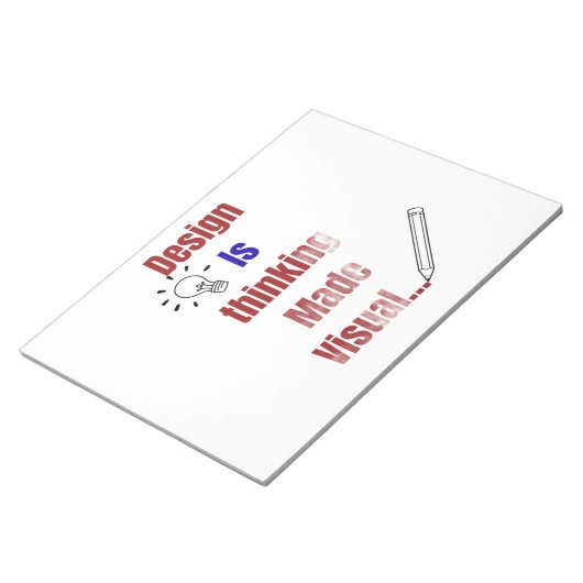 Design Is Thinking Made Visual – Minimal Graphic D ノートパッド (アングル)