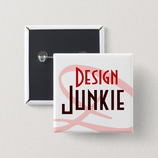 Design Junkie 缶バッジ (正面&裏面)