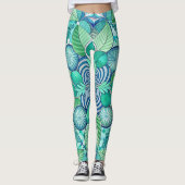 Design-Leggings mit ausgefallenem Muster  レギンス (正面)