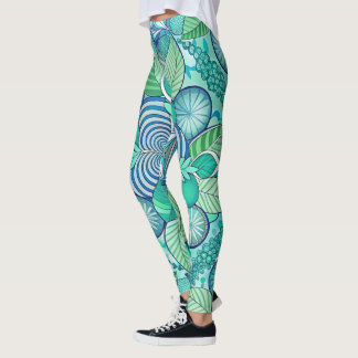 Design-Leggings mit ausgefallenem Muster レギンス