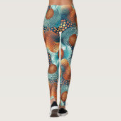 Design-Leggings mit ausgefallenem Muster レギンス (裏面)