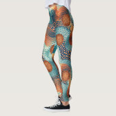 Design-Leggings mit ausgefallenem Muster レギンス (左)